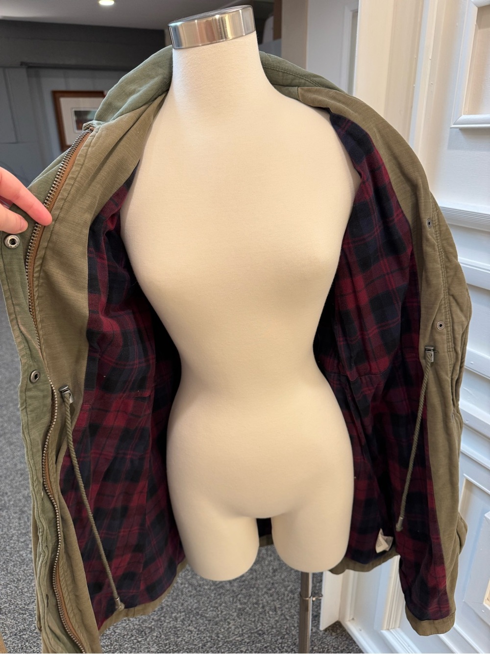 Free People Olive Green Utility Field Jacket - Women - Picture 3 of 4